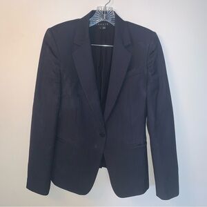 Theory Blue Blazer Tailored Suit Jacket 6